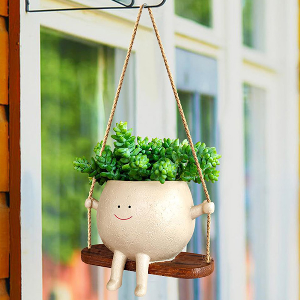 植物ハンガーバスケット 素敵なスイングフェイスプランターポッ - Echeveria Succulent のレビューと価格