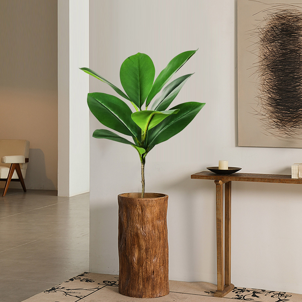 74-140 センチメートル大型人工フィカスの木熱帯イチジク - Ficus Lyrata Tree のレビューと価格