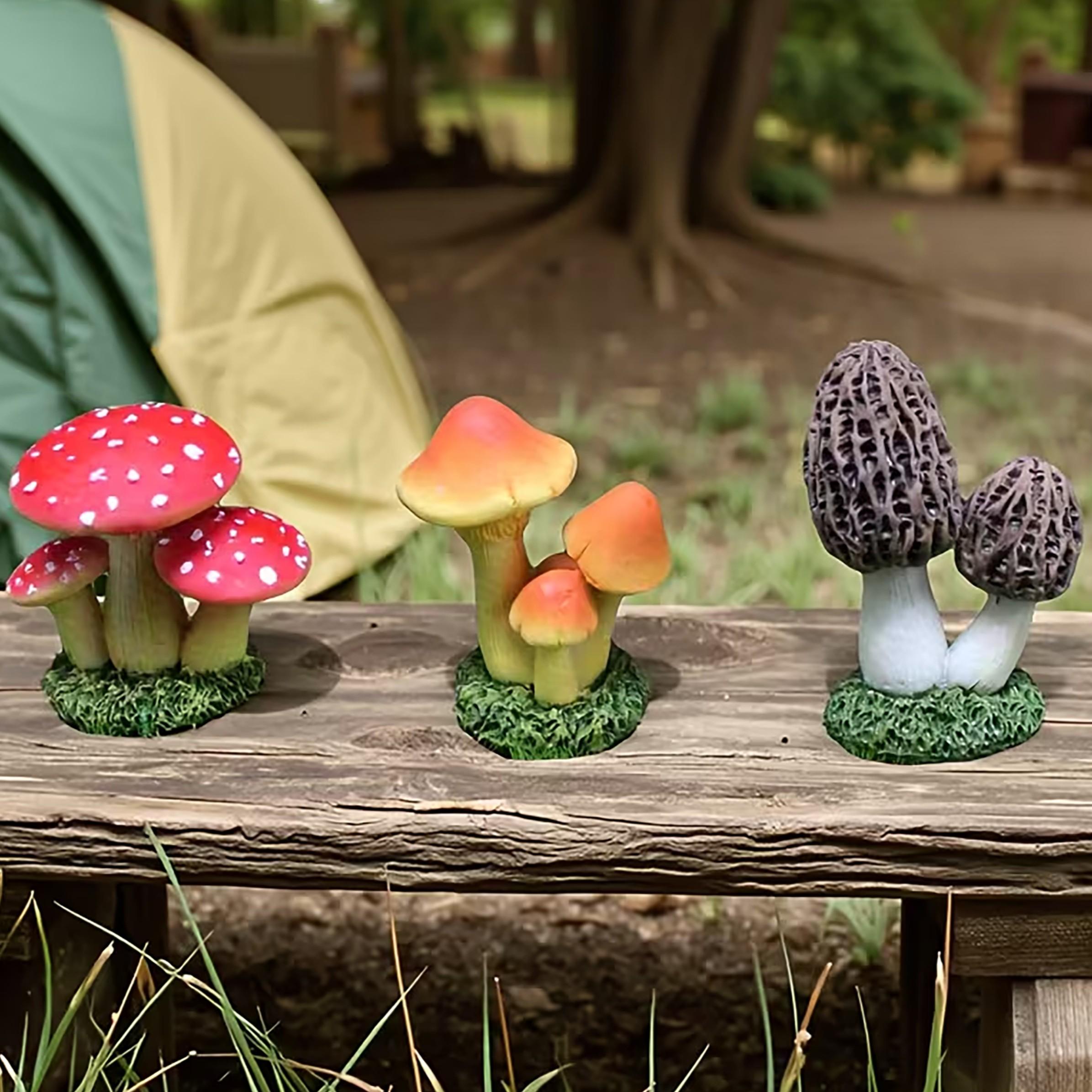 1セット3個入り人工キノコ飾りモスマイクロ風景多肉植物フラワ - Echeveria Succulent のレビューと価格